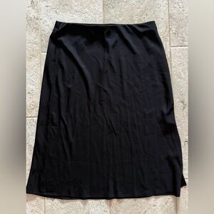 a new day Black Midi Slip Skirt